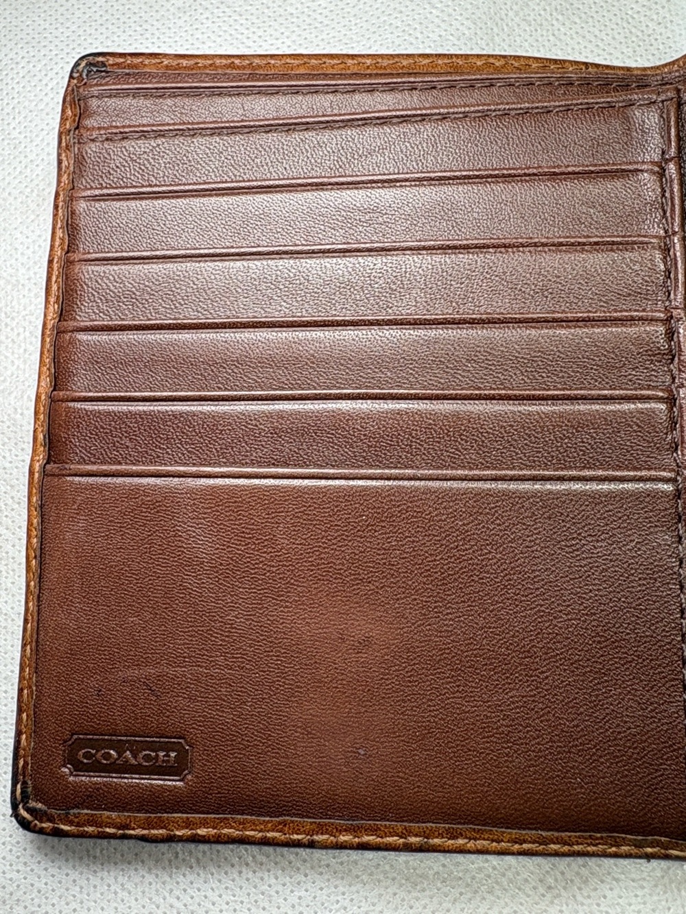 Coach Hamptons Soho Buckle Brown Leather Bifold Compact Wallet - Picture 8 of 12